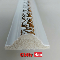 Chỉ cân nhựa giả gỗ_Trắng dát vàng_4cm