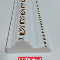 Chỉ lệch nhựa giả gỗ_Trắng dát vàng_4cm