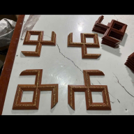 Góc đơn_nhựa giả gỗ_dát vàng
