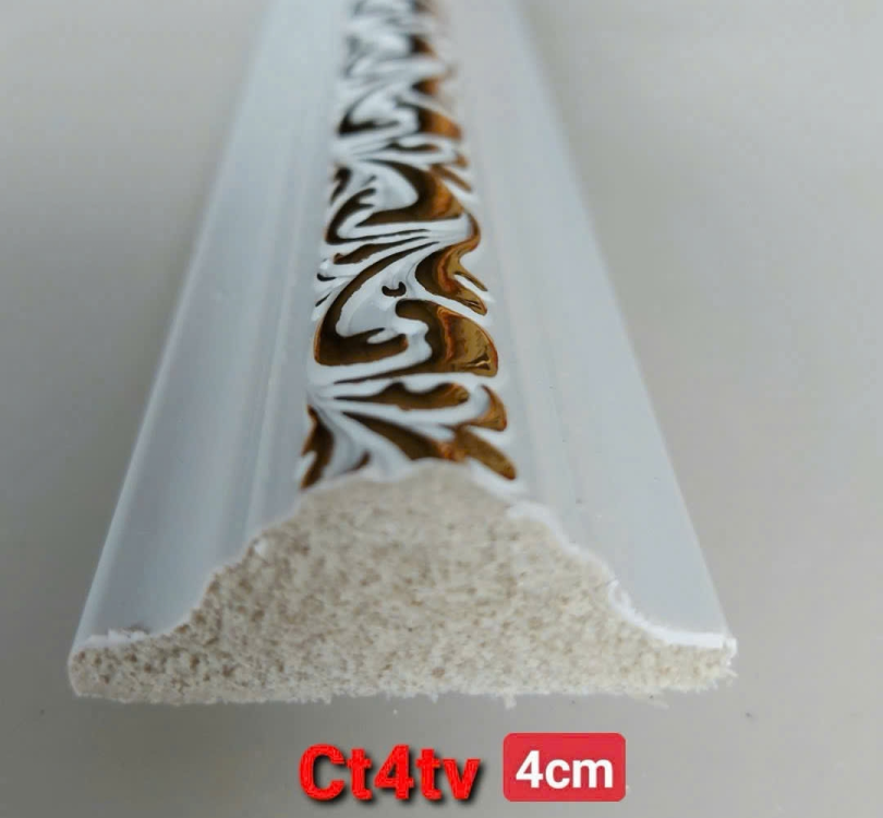 Chỉ cân nhựa giả gỗ_Trắng dát vàng_4cm