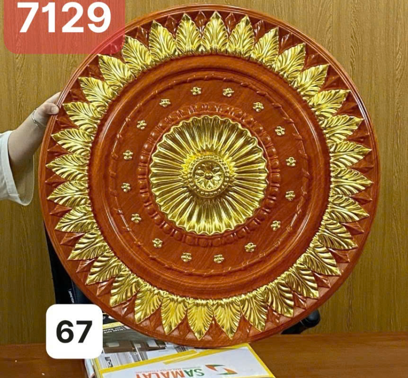 Mâm nhựa giả gỗ_7129_dát vàng